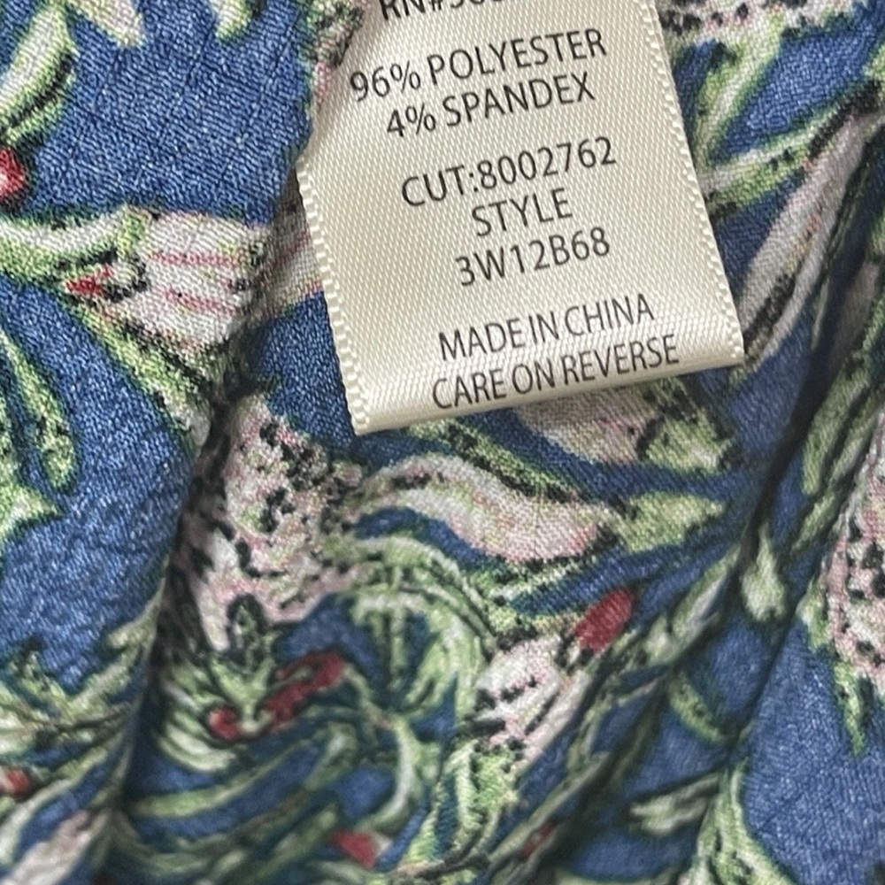 Max Studio Women’s Maxi Dress Sz 1X Ruffled V-neck Shirred waist Fits XL - Picture 9 of 14